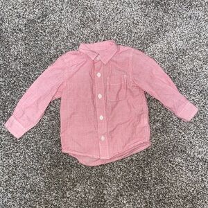 Place Pink Button Down Kids Shirt